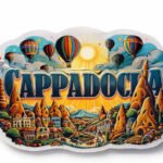 Kapadokya Temalı Silikon Buzdolabı Magneti Model 1