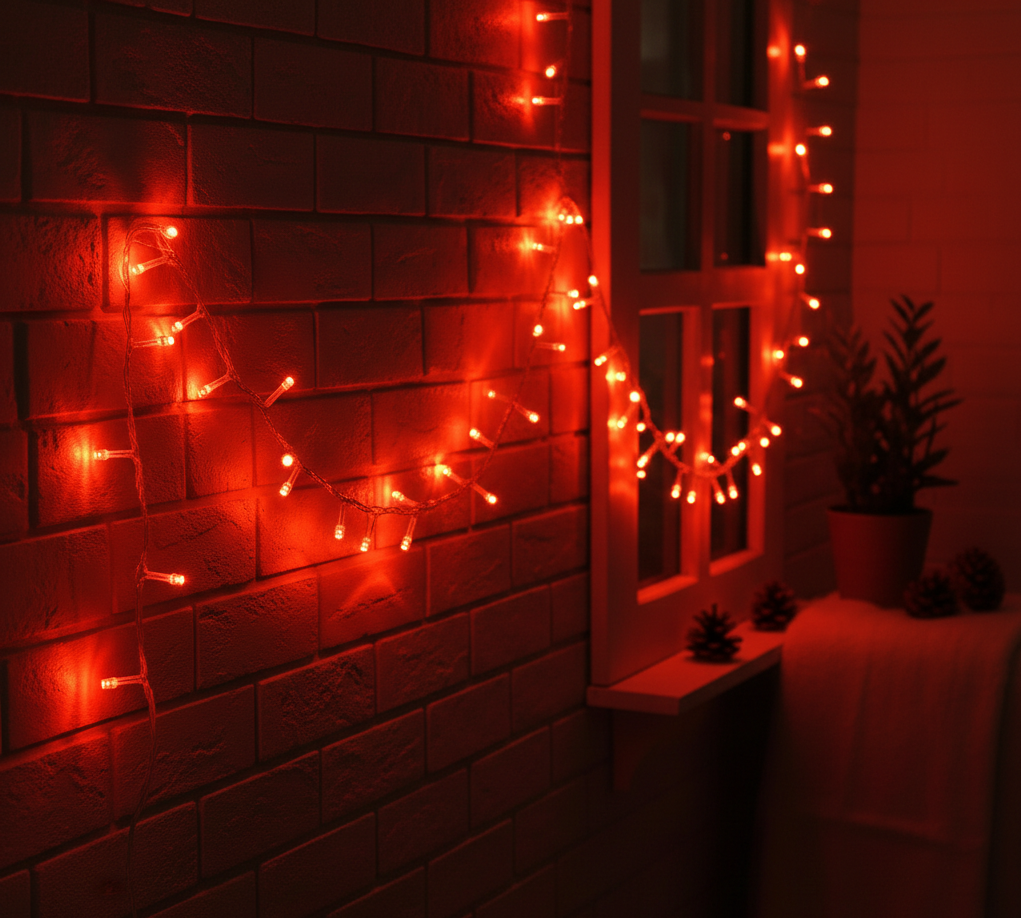 SHT99102 Kirmizi Lamba 700x629 Damla Uçlu Kırmızı Dekoratif Işık 10 Metre 100 Led najmaddin.com Damla Uçlu Kırmızı Dekoratif Işık 10 Metre 100 Led