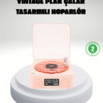 Gece Lambası Stereo Bluetooth Hoparlör Dijital Saat Su Dalgası Efektli 3-ü-1 Cihaz