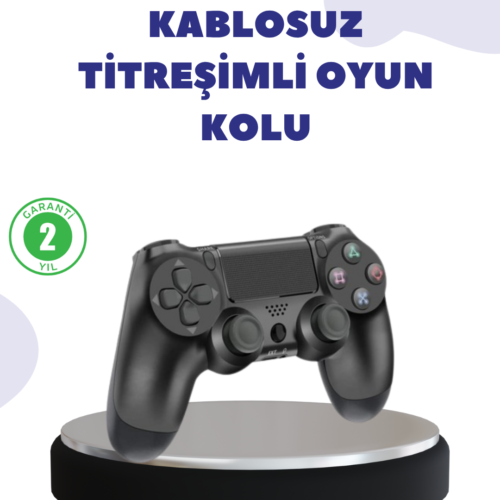 Kablosuz Titreşimli Oyun Kolu – Yüksek Hassasiyetli Analog Kontrol Ve Ergonomik Tutma
