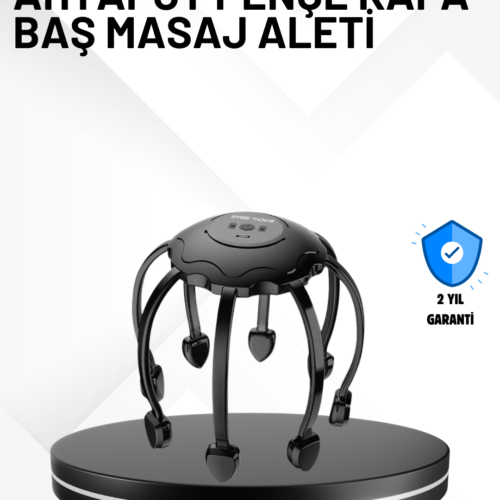 Taşınabilir Kafa Masaj Cihazı Eller Serbest 360° Profesyonel Masaj