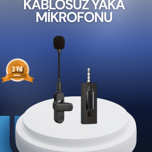 Bluetooth 5.2 Kablosuz Mikrofon – 360° Ses Algılama