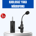 Kablosuz 2.4 Ghz Yaka Mikrofonu – 60 M Menzilli