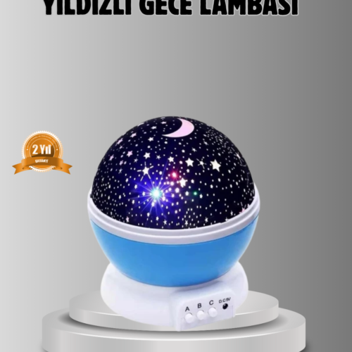 Çocuk Gece Lambası 6 Modlu Renkli Led Enerji Tasarruflu Masal Işığı