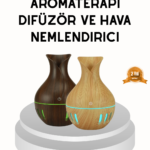 Ahşap Desenli 130 Ml Aromaterapi Difüzör Sessiz Ve Usb Bağlantılı