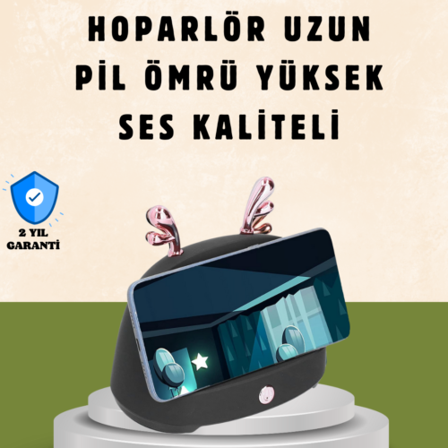 Kablosuz İndüksiyonlu Telefon Tutucu & Hoparlör – Net Ses