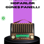 Güneş Enerjili Taşınabilir Radyo Ve Bluetooth Hoparlör Çok Fonksiyonlu
