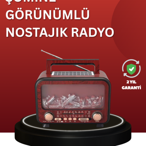 Solar Panelli Alev Işıklı Bluetooth Hoparlör – Çoklu Giriş