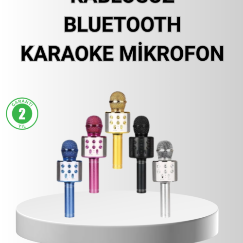 Bluetooth Karaoke Mikrofon – Yüksek Ses Kalitesi
