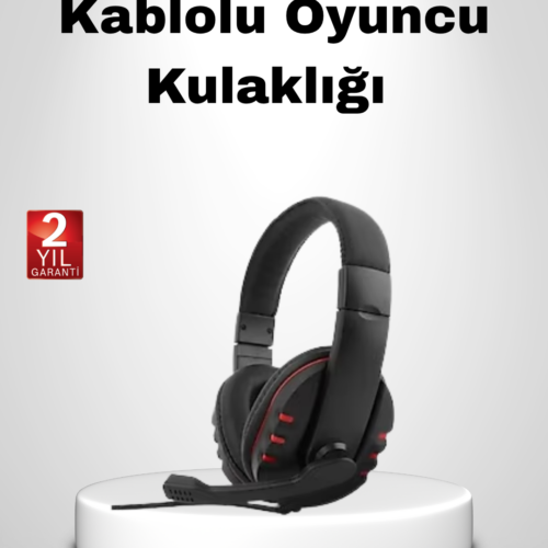 Rahat Ve Dayanıklı Mikrofonlu Oyun Kulaklığı – Stereo Ses