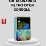 G5 Taşınabilir Retro Game Box 500 Oyunlu Şarjlı Mini Oyun Konsolu