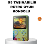 G5 Retro Oyun Konsolu 500 Klasik Oyunlu 3 İnç Hd Ekran Ve Tv Bağlantılı