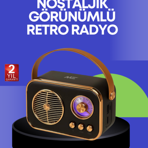 Klasik Retro Radyo – Bluetooth Destekli