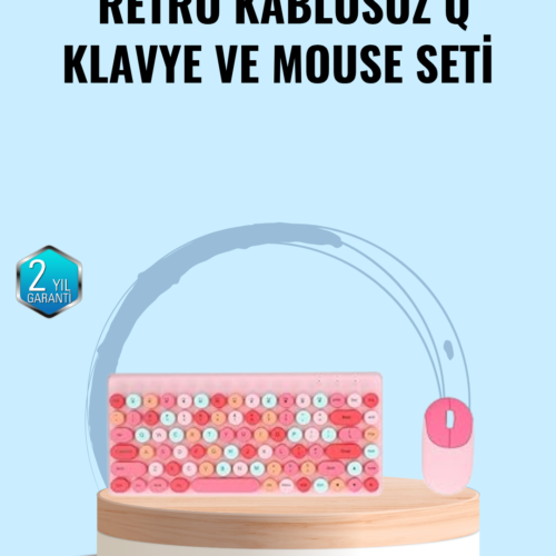 Bluetooth Klavye Ve Mouse Kombinasyonu – Usb Alıcılı