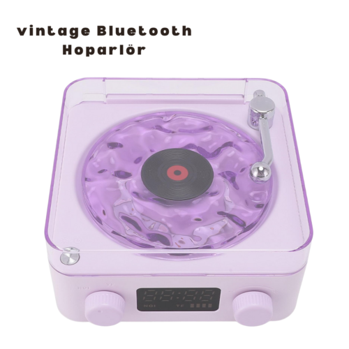 Retro Bluetooth Hoparlör Mor
