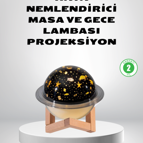 Usb Projeksiyon Gece Lambası Ve Hava Nemlendirici – Aromaterapi Destekli