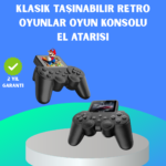 2.4 İnç Hd Renkli Ekranlı 500-in-1 Taşınabilir Retro Oyun Konsolu