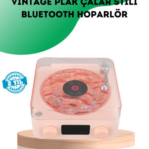 Retro Bluetooth Hoparlör – Kristal Ses