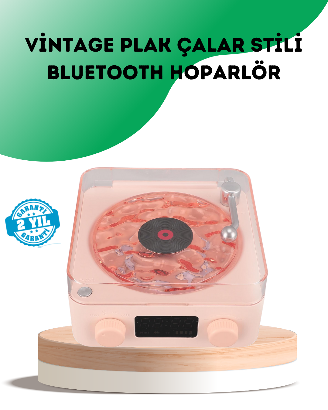 SL20538814 6 90 700x875 Retro Bluetooth Hoparlör – Kristal Ses, Gece Lambası, Saatli Tasarım najmaddin.com Retro Bluetooth Hoparlör – Kristal Ses
