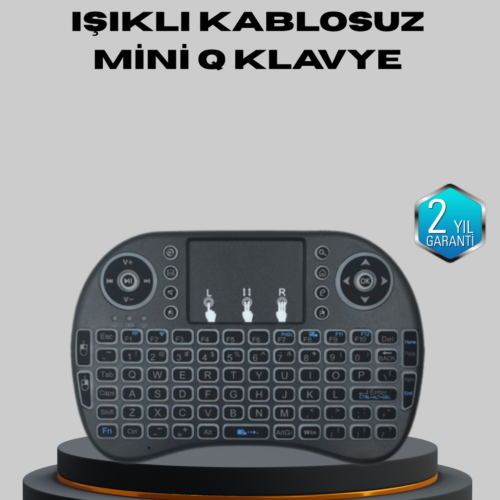 Aydınlatmalı Touchpad’li Q Klavye – Türkçe Karakterli