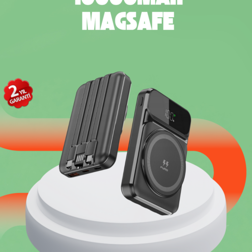10000 Mah Kablosuz Hızlı Şarj Destekli Powerbank – 15w