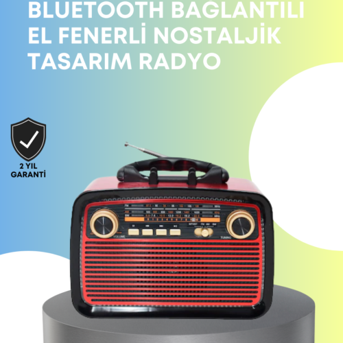 Taşınabilir Bluetooth Hoparlör – Modern Teknoloji İle Nostaljik Radyo Deneyimi
