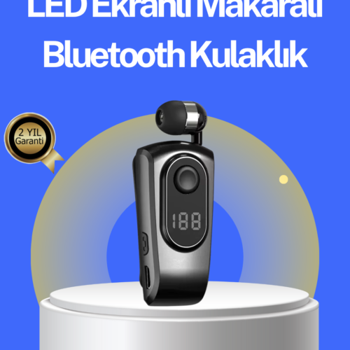 Dijital Ekranlı Bluetooth Kulaklık – Titreşimli Bildirim