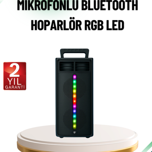 Şarjlı Işıklı Bluetooth Hoparlör | Usb