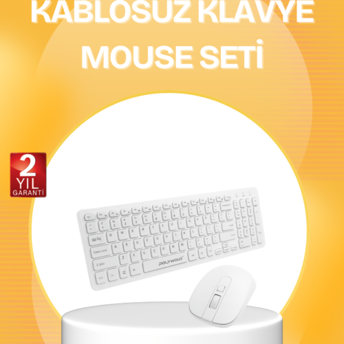 Kablosuz Klavye Mouse Takımı - Ergonomik
