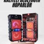 Taşınabilir Kablosuz Bluetooth Hoparlör Uzun Pil Ömrü Led Işıklı