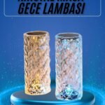 Yeni Nesil Modern Kristal Masa Ve Gece Lambası Dokunmatik Renk Değiştirebilen