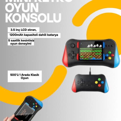 Şarjlı Taşınabilir Oyun Konsolu – X7m Retro Game Box
