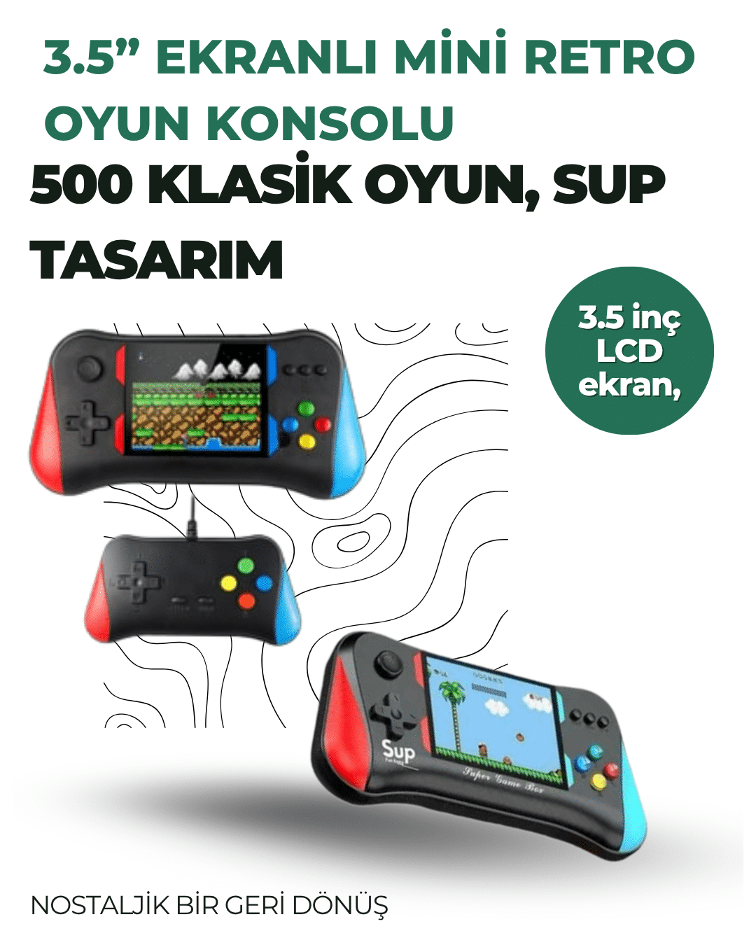 SL20544157 3 12 700x875 3.5 İnç Ekranlı Klasik Oyun Konsolu – 500 Dahili Oyun najmaddin.com 3.5 İnç Ekranlı Klasik Oyun Konsolu – 500 Dahili Oyun