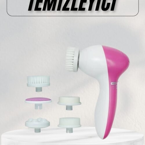 Cilt Temizleme Ve Masaj Aleti 5 Başlıklı Akne Ve Sivilce Önleyici