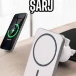Araç Uyumlu Kablosuz 15w Taşınabilir Şarj Aleti Çift Kablo