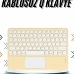 Android Ve İos Uyumlu Bluetooth Klavye Touchpad Slim Kablosuz Wifi Q Klavye
