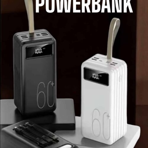 Powerbank 60.000 Mah Dijital Göstergeli 4 Portlu Taşınabilir