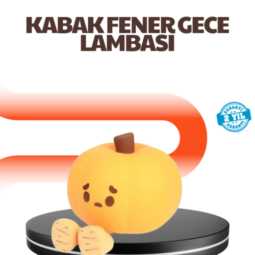 Dekoratif Pumpkin Gece Lambası Şarjlı Dokunmatik Led Işık