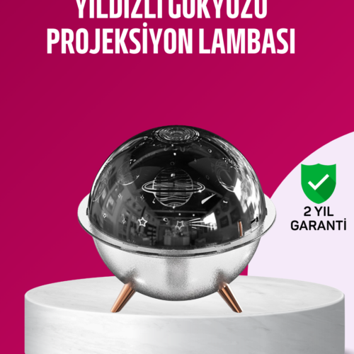 Uzay Temalı Projeksiyonlu Nemlendirici Usb Güçlü Gece Lambası