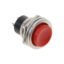 Ic-180 Yuvarlak 16mm Kırmızı Metal Buton Ds-212