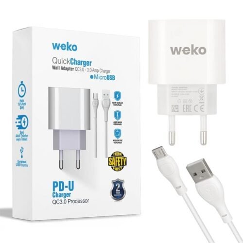 ZX167147 WEKO WK 21441 PDU QC 3.4 AMPER SARJ BASL E85b 500x500 ✨Najmaddin.com | Dilekten başarıya — şimdi sihir başlasın! najmaddin.com Weko Wk-21441 Pdu Qc 3.0 Amper Telefon Şarj Adaptörü + Micro Usb Kablo