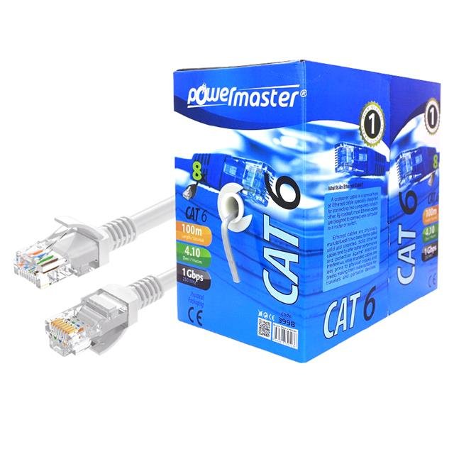 ZX170784 POWERMASTER 23 AWG 100 METRE CAT6 KABLO 98a8 Powermaster Cat6 23 Awg 100 Metre Ethernet Network Kablosu najmaddin.com Powermaster Cat6 23 Awg 100 Metre Ethernet Network Kablosu