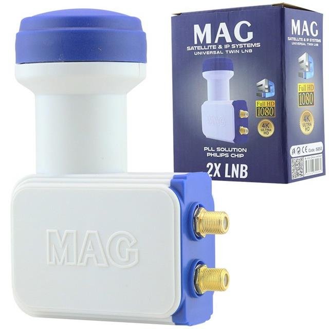 ZX180630 MAG CIFTLI TWIN ALTIN UCLU PHILIPS CHIP 079b Mag Altın Uçlu Çiftli Lnb najmaddin.com 75 GHz L.O. : 9