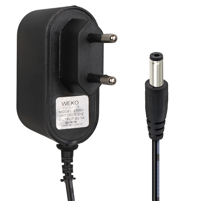 ZX184282 Weko 9 Volt 1 Amper 5.52 3bb 4a Weko 9 Volt 1 Amper 5.5*2.5 Uçlu Priz Tipi Adaptör najmaddin.com Weko 9 Volt 1 Amper 5.5*2.5 Uçlu Priz Tipi Adaptör
