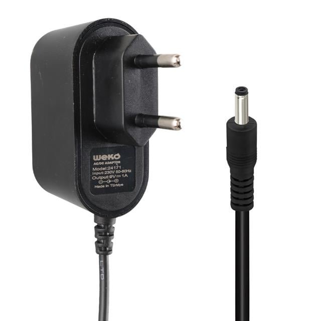 ZX185232 WEKO 9 VOLT 1 AMPER 3.51.35 UCLU YERLI 4bc9 Weko 9 Volt - 1 Amper 3.5*1.35 Uçlu Yerli Üretim Priz Tipi Adaptör najmaddin.com Weko 9 Volt - 1 Amper 3.5*1.35 Uçlu Yerli Üretim Priz Tipi Adaptör