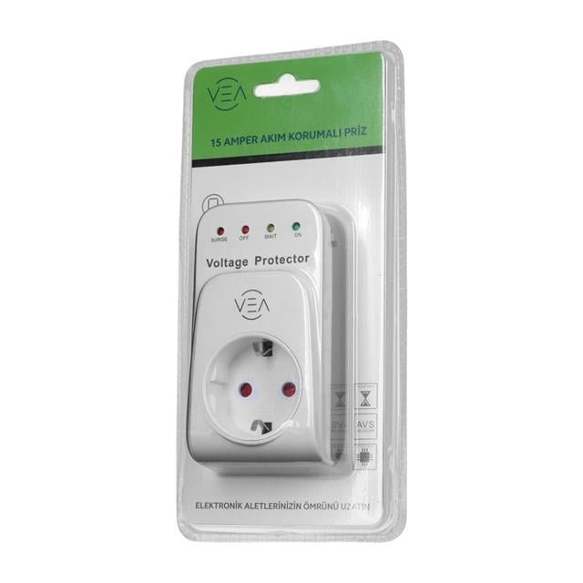 ZX185898 Vea Ve 25531 16a 3520w Tekli Akim Koru Ba 4a3 Vea Ve-25531 15a 3520w Akım Korumalı Priz Aşırı Yüksek Gerilim najmaddin.com aşırı yüksek gerilim korumalı tekli prizdir. 106x55x75mmboyutlarında kompakt tasarıma sahip olan bu priz