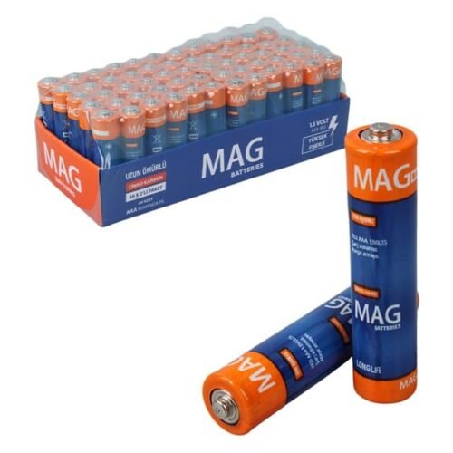 Mag Batteries Mg-26172 Karbon Çinko Aaa 60'lı Paket İnce Kalem Kumanda Pili (aaa