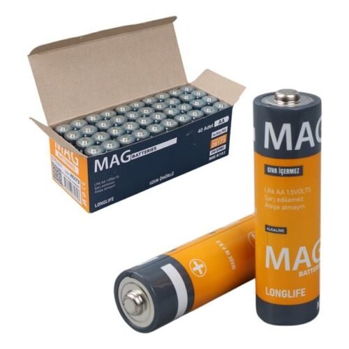 Mag Batteries Mg-26173 Alkalin Aa 40'lı Paket Kalem Pil (aa