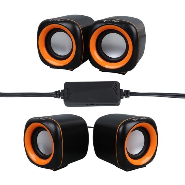 ZX222771 Magicvoice Mv 24837 2x3 Watt Aux Multi 821 B4 Magicvoice Mv-24837 2x3 Watt Aux Multimedia Mini Usb Speaker - Hoparlör najmaddin.com kompakt tasarımı ve 2x3 Watt gücündeki ses çıkışıyla öne çıkan bir multimedya hoparlör setidir. USB üzerinden güç alması ve standart 3.5mm aux girişi sayesinde bilgisayarlar