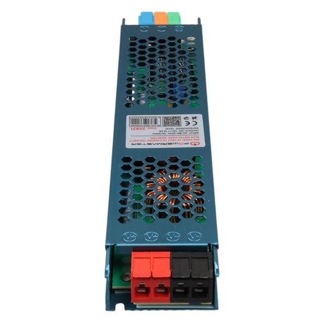 ZX223194 Powermaster Pm 26831 12 Volt 12 5383 4 Powermaster Pm-26831 12 Volt 12.5 Amper 150 Watt Slim Metal Kasa Adaptör 238x50x23mm najmaddin.com RoHS ve CE sertifikalı olan bu adaptör